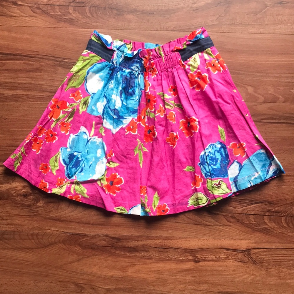 Hollister Pink High Waisted Circle Skirt, Size XS
